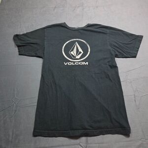 Volcom Stone Logo Graphic T-Shirt Men's Medium Faded Black Y2K Skate Streetwear